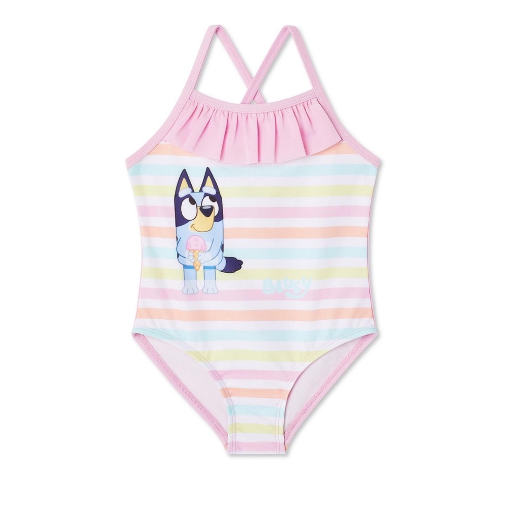 NWT Bluey Toddler 2T Girls' Swimsuit 1-Piece